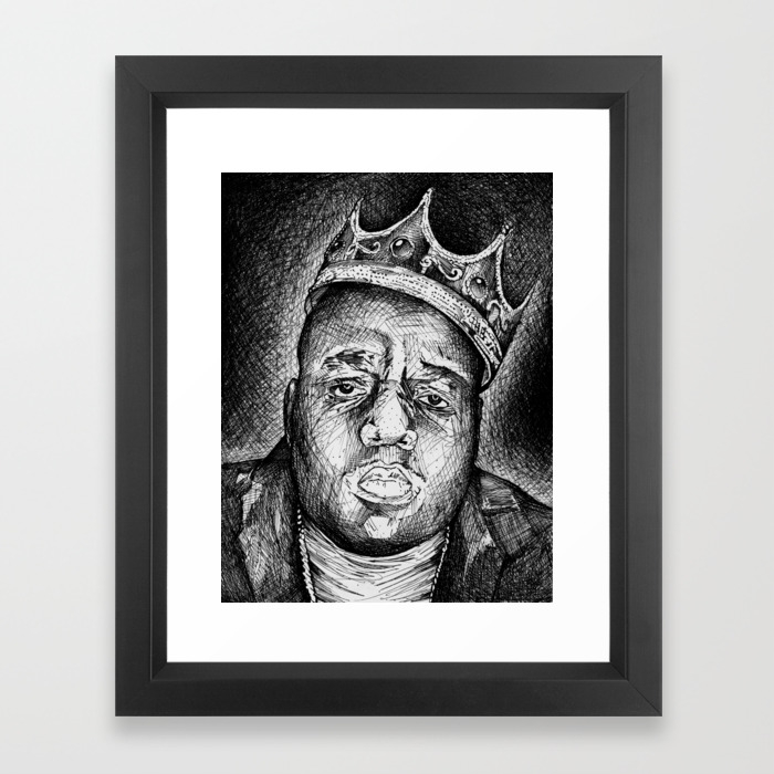 Biggie Smalls Framed Art Print By Bboysmurf Society6