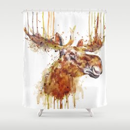 Moose Decor Shower Curtains For Any Bathroom Decor Society6