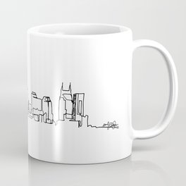 Nashville Skyline Drawing Coffee Mug