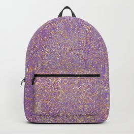 Elegant purple lavender faux gold glitter Backpack