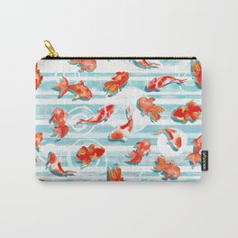 Watercolor Goldfish Carry-All Pouch