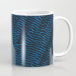 Dragonfly shiny vibrant blue wings Coffee Mug | Fly, Metallic, Wing, Animal, Vibrant, Photo, Summer, Bug, Details, Close 