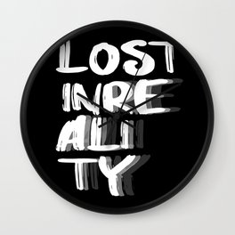 Lost in Reality Wall Clock