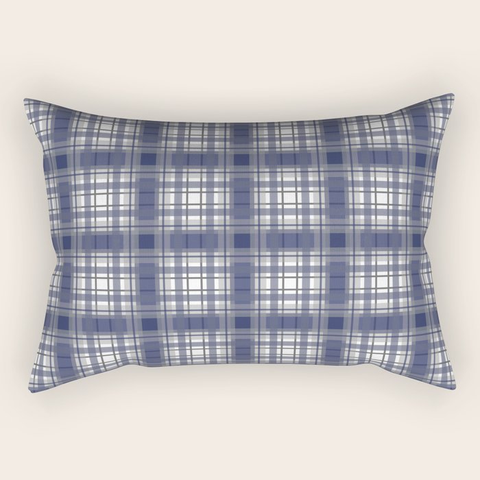 navy blue plaid pillows