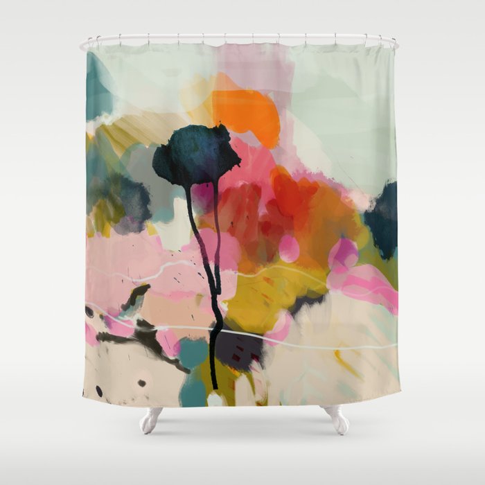 Paysage Abstract Shower Curtain By, Abstract Shower Curtains