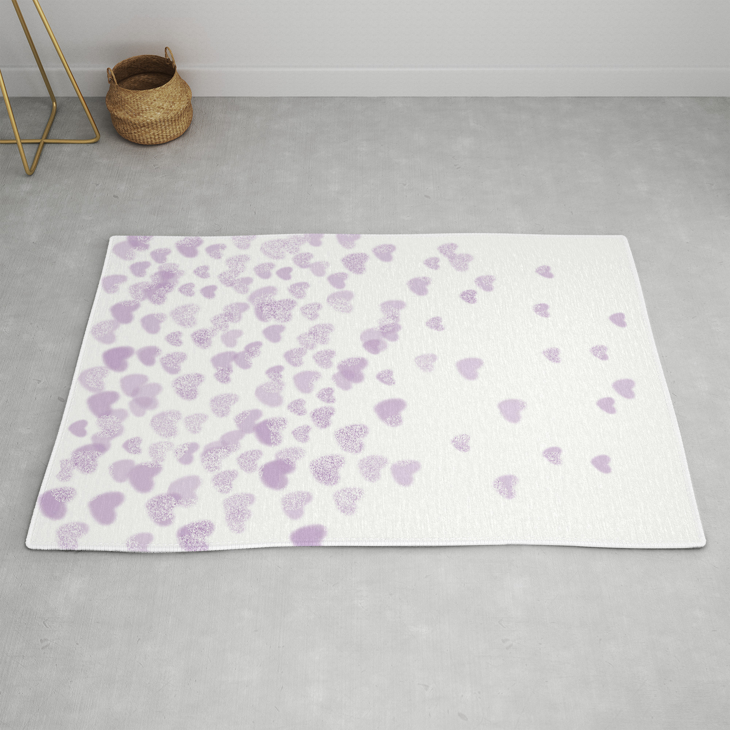 purple nursery rug