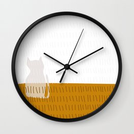 Coit Cat Pattern 2 Wall Clock