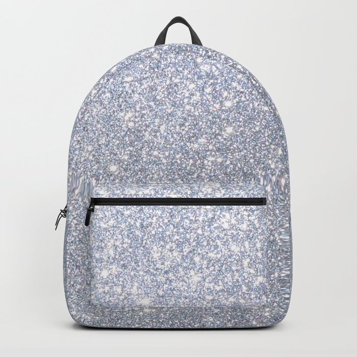 silver glitter bag