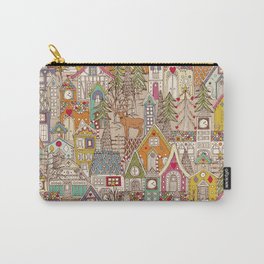 vintage gingerbread town Carry-All Pouch
