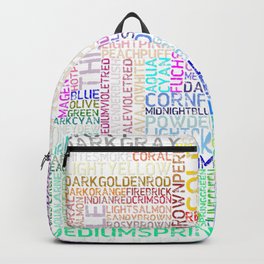All html colors in word and color Backpack