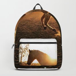 sunset gold Backpack