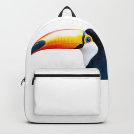 Toucan Bird Art Print by Zouzounio Art Backpack