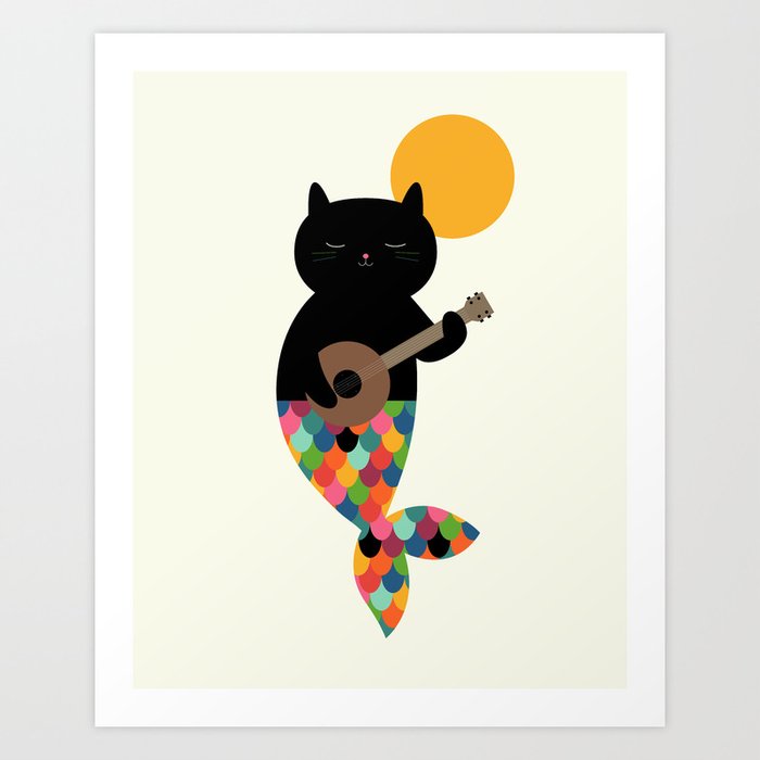 Discover the motif PURRMAID by Andy Westface as a print at TOPPOSTER