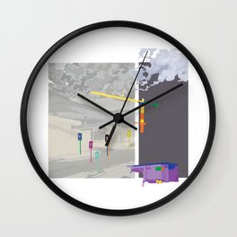 Industrial colour Wall Clock