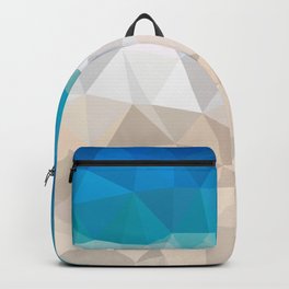 Low poly beach Backpack
