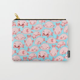 Blobfish Pattern Carry-All Pouch