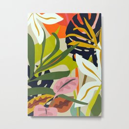 Jungle Abstract 2 Metal Print | Exotic, Illustration, Home Decor, Shape, Drawing, Summer, Thingdesign, Jungle, Digital, Shapes 