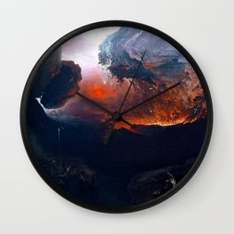 The Great Day of His Wrath (1851) by John Martin Wall Clock