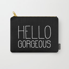 Hello Gorgeous Black Carry-All Pouch