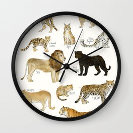 Wild Cats Wall Clock