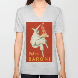 Vintage poster - Pates Baroni V Neck T Shirt