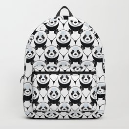 Pure Panda Backpack | Ursine, Pandas, Pattern, Panda, Graphicdesign, Bear, Aliurus, Bears, Furry, Black 