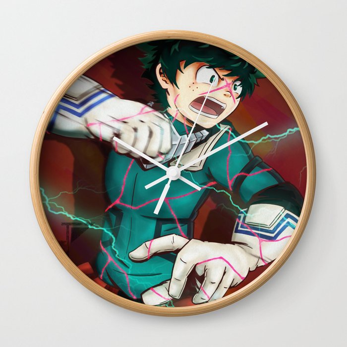 Deku One For All Full Cowl Wall Clock By Jhincx Faust Society6