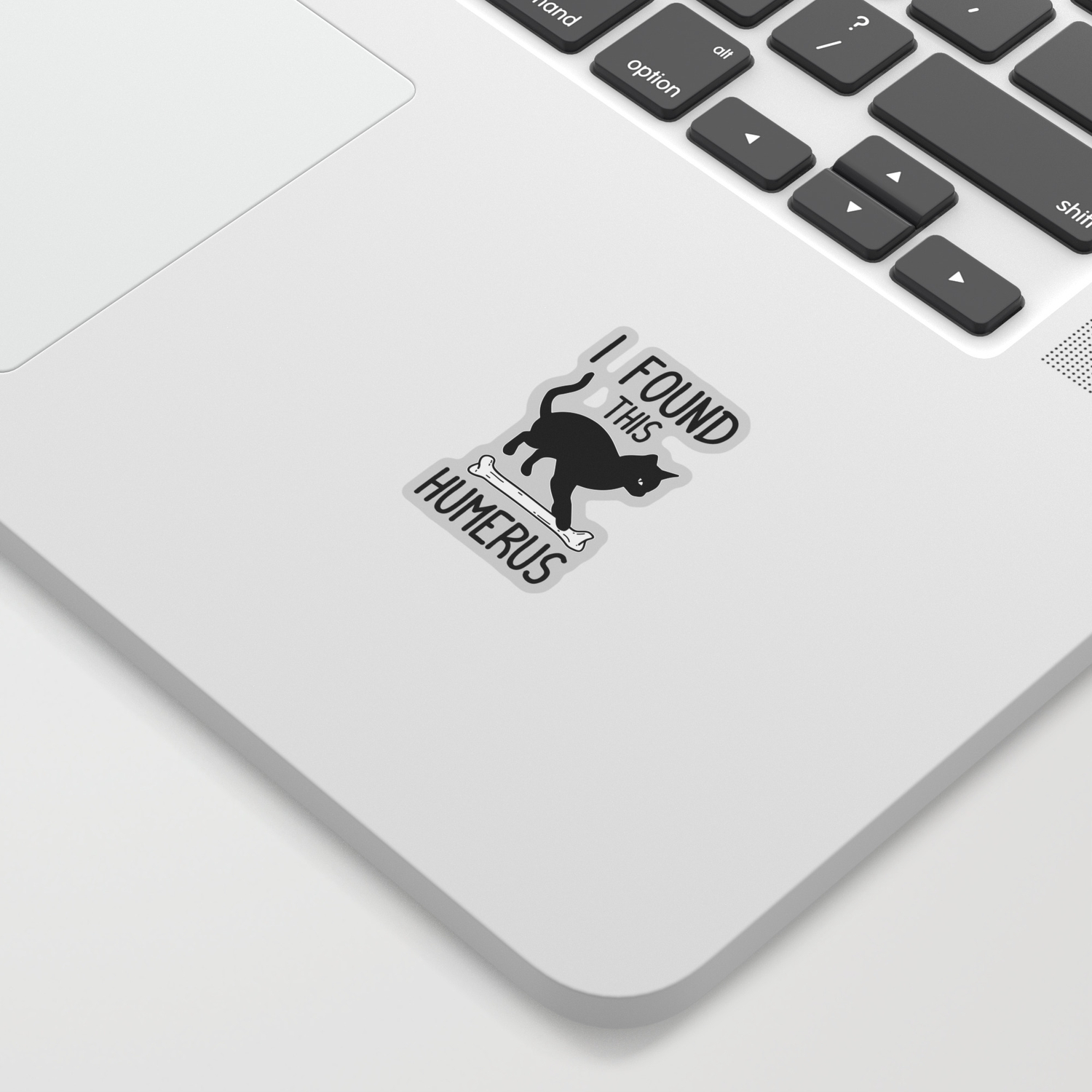 I Found This Humerus T Shirt Cat Pun Funny Cats Sticker By Born