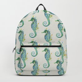 Seahorse: Green Natural Backpack