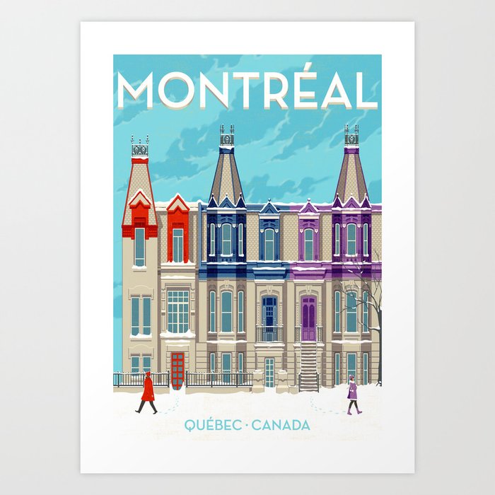 Montreal Quebec Canada Art Print By Ruiricardo Society6