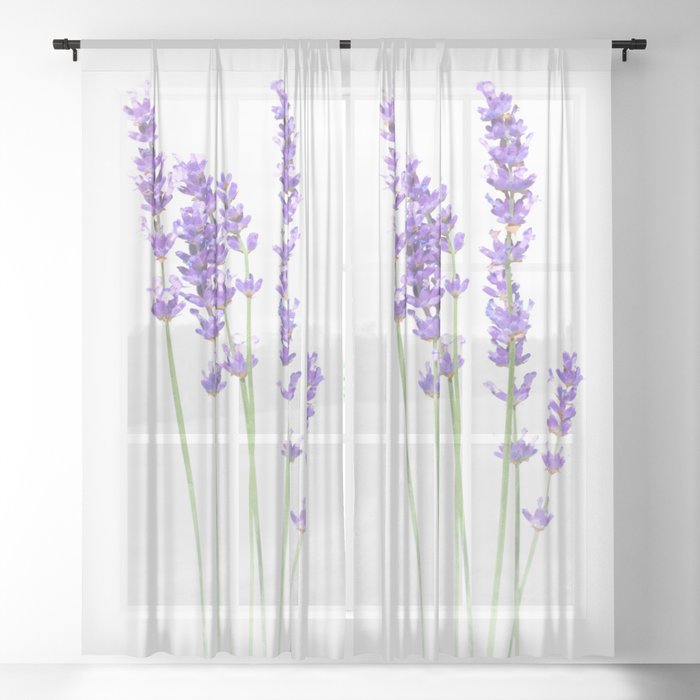 Lavender Sheer Curtain By Alemi Society6, Sheer Patterned Curtains Nz