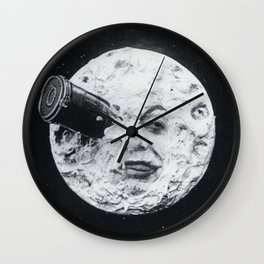 A Trip To The Moon Film Georges Méliès Wall Clock