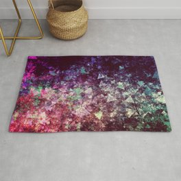 Grunge Concert Festival Background as Colorful Abstract Rug