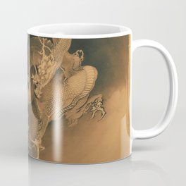 Kanō Hōgai - Two Dragons in Clouds (1885) Coffee Mug