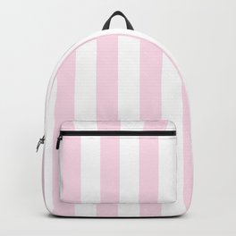 Simple Pink and White stripes, vertical Backpack | Stripe, Geometric, Lines, Pattern, Line, Simply, Abstract, Digital, Nautical, Painting 