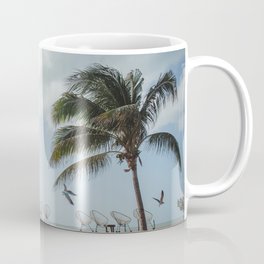 Freedom Coffee Mug | Palmtree, Mexico, Color, Landscape, Holbox, Digital, Nature, Mexique, Bird, Film 