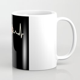 Funny Bball Basketball Heartbeat Gift Coffee Mug