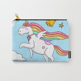Merry Unicorn Christmas Carry-All Pouch