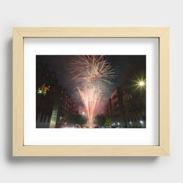 Color Fills The Streets Recessed Framed Print
