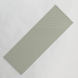 Lines (Linen Sage) Yoga Mat