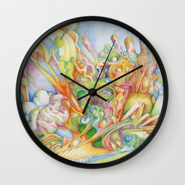color drop Wall Clock
