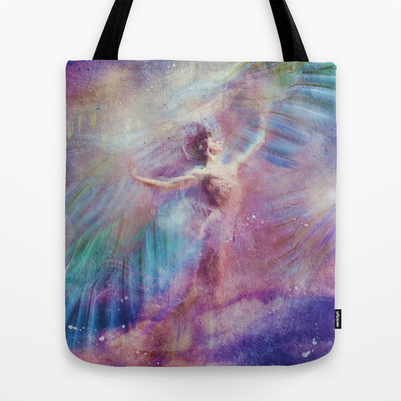 shimmer tote bags
