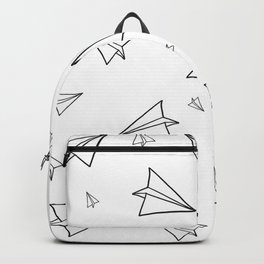 Paper Airplane Pattern | Line Drawing Backpack