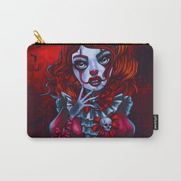 Creepy It Clown Girl (Painting) Carry-All Pouch