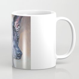 Mexican Hairless dog xolo Beautiful Fine Art Dog Painting from an original painting by L.A.Shepard Coffee Mug