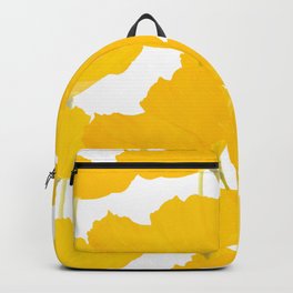 Yellow Mellow Poppies On A White Background #decor #society6 #buyart Backpack