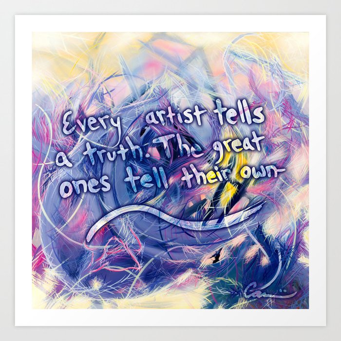 Michael Carini Inspirational Quotes Art Print by acrylicalchemy | Society6