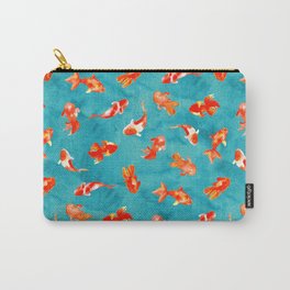 Watercolor Goldfish Pond Carry-All Pouch