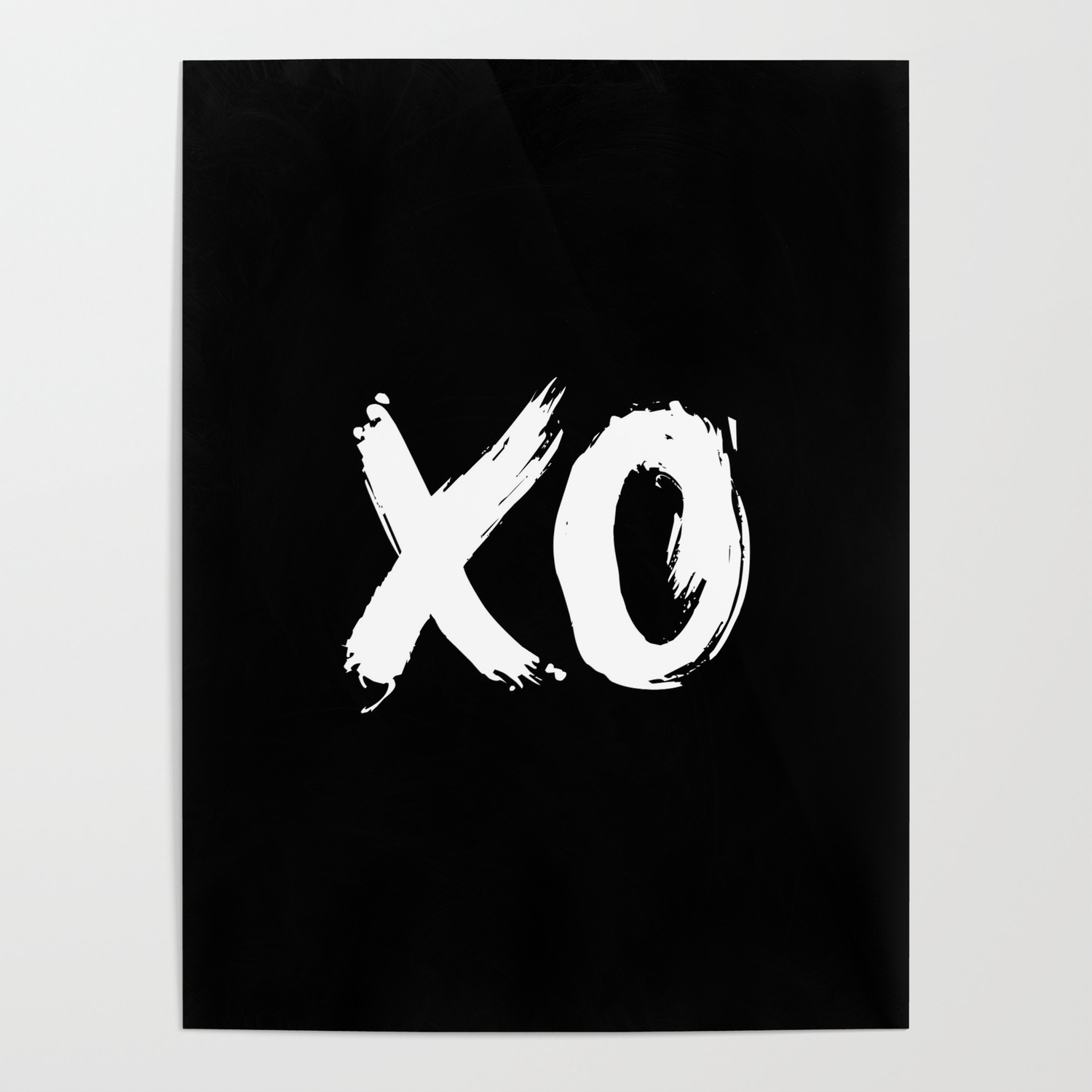 XOXO Printable Wall Art Home Office Decor Black And White Print Love Sign Hugs And Kisses Scandinavian Wall Art XO Poster