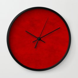 Clouded Red Wall Clock